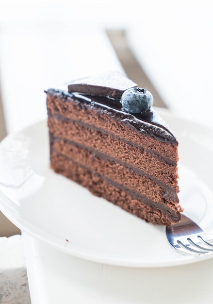 шоколадный торт-пирог