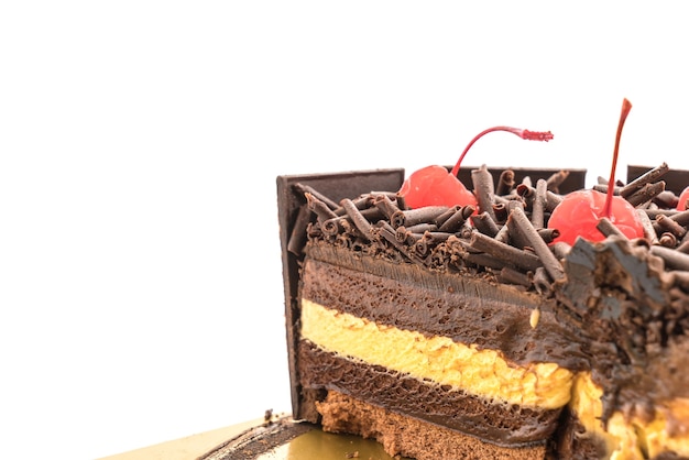 Free photo chocolate ice-cream cake