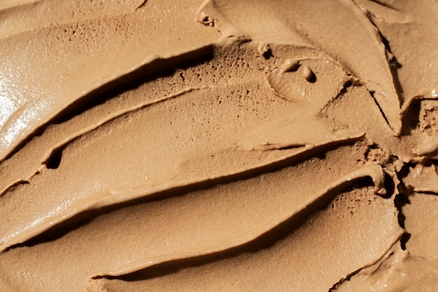 Free photo chocolate ice cream texture