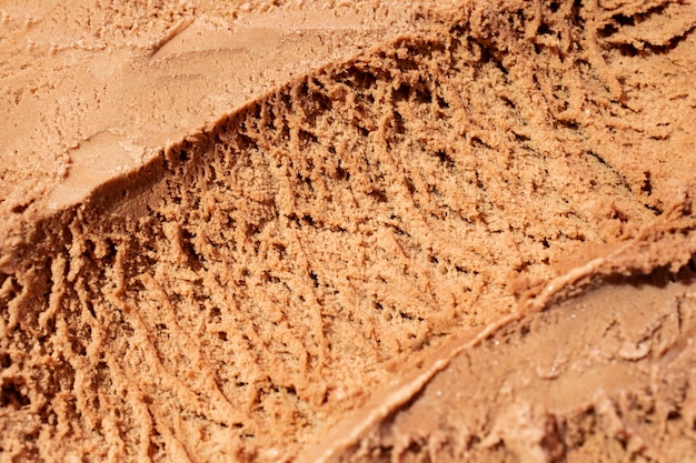 Chocolate ice cream texture