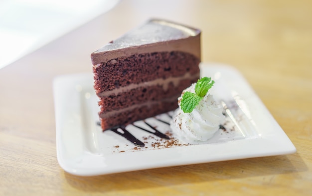 Free photo chocolate lava cake