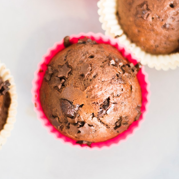 Free photo chocolate muffins