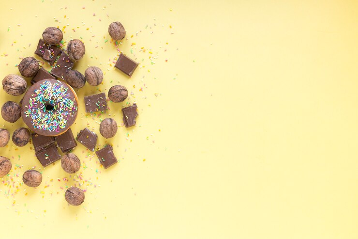 Free Photo chocolate and nuts