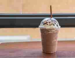 Free photo chocolate smoothie