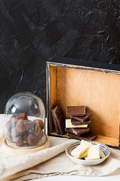 ココアパウダーのチョコレートトリュフ