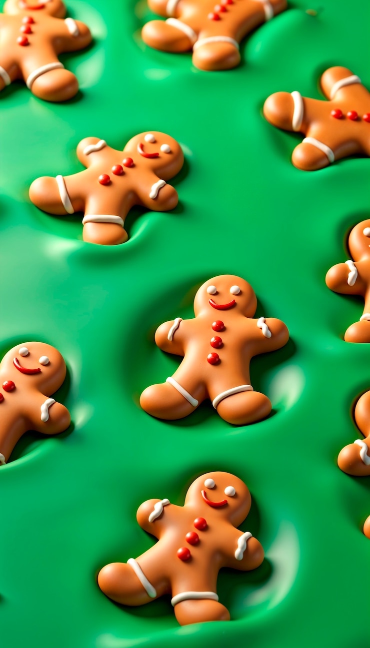 Free Photo christmas 3d gingerbread man