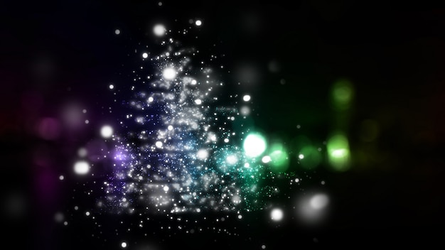 Free photo christmas abstract background of bright lights