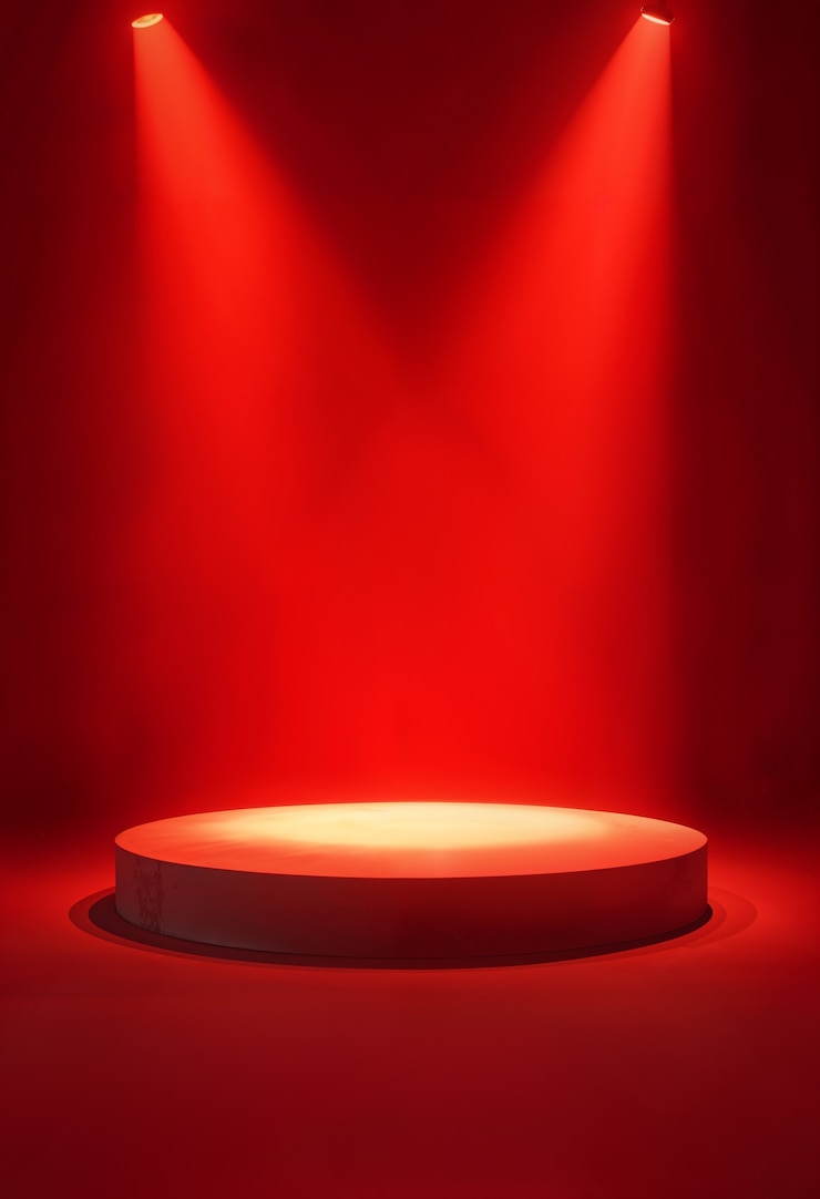 Free Photo christmas advertising podium design