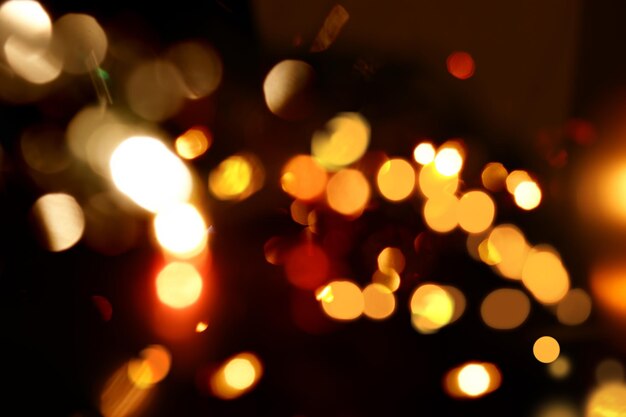 Christmas background of bokeh lights