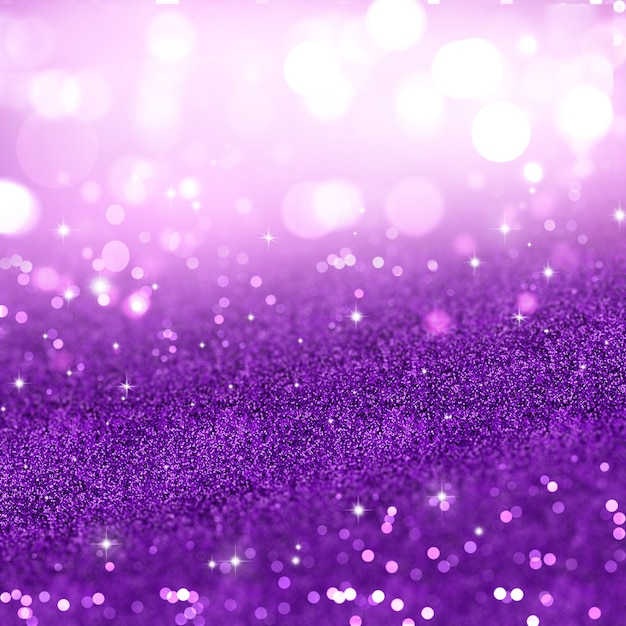 Christmas background of purple glitter