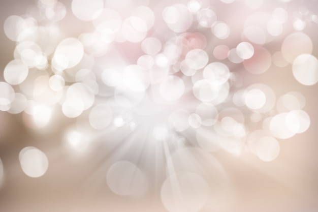 Christmas background with bokeh lights design