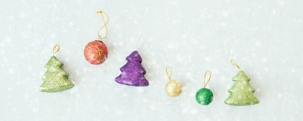 Free photo christmas background with decorations.