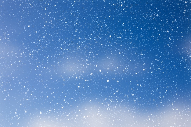 Christmas background with snow overlay design