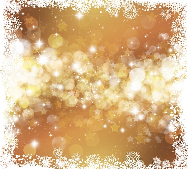 Free photo christmas background with snowflake border