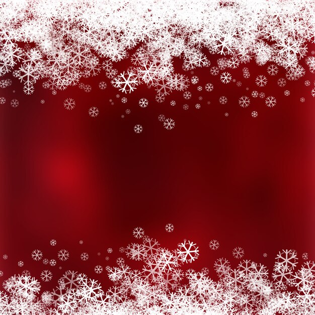 Рождественский фон с дизайном снежинки
