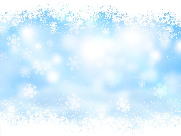 Christmas background with snowflakes design