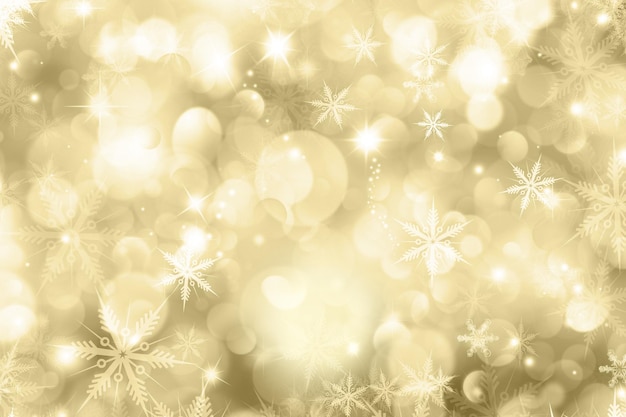 Free photo christmas background with snowflakes and stars