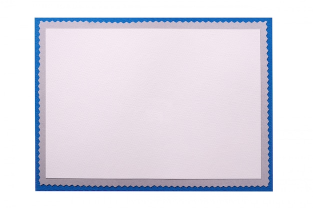 Christmas card plain blank frame isolated