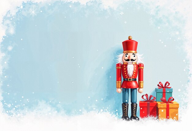 Christmas celebration nutcracker illustration