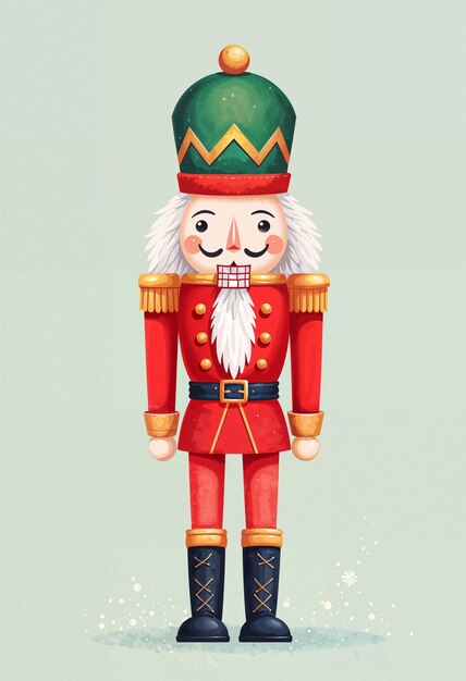 Christmas celebration nutcracker illustration