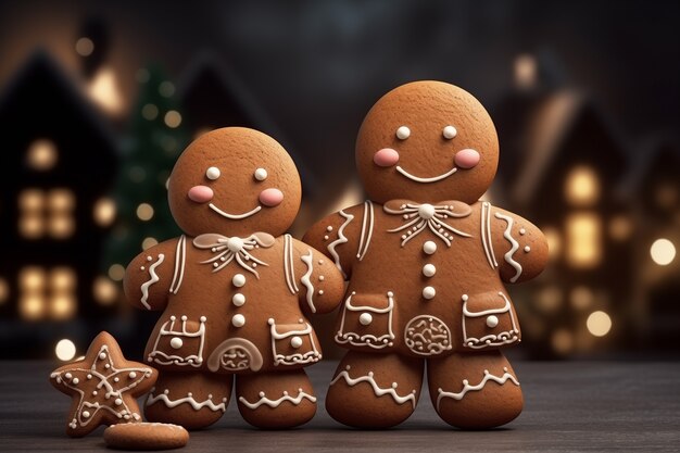 Christmas celebration with gingerbread