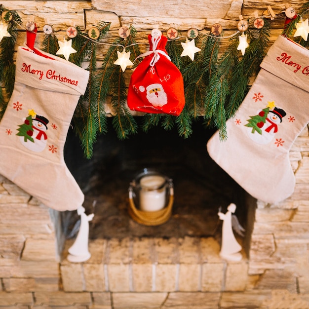 Free photo christmas chimney