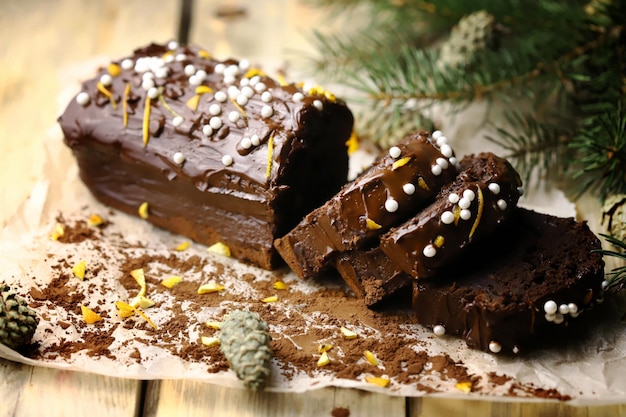 クリスマスチョコレートカップケーキ