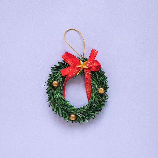 Christmas composition with wreath