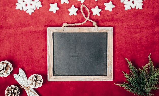 Christmas concept with chalkboard