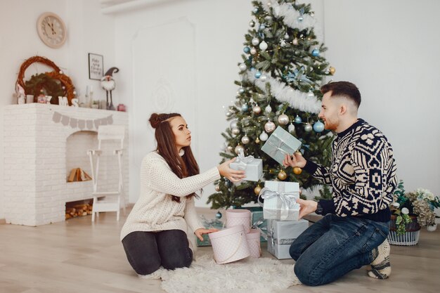 christmas couple