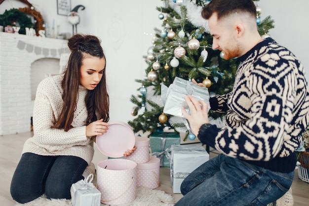 Foto gratuita coppia di natale