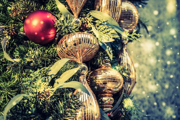 Christmas decoration ornament background