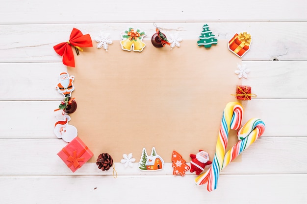 Christmas decoration with cardboard