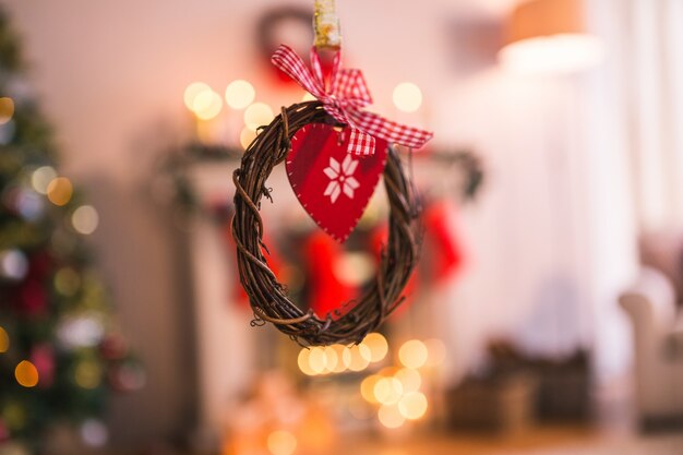 Christmas decoration with circle shape