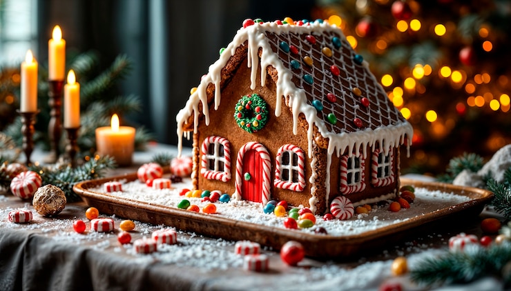 Free Photo christmas desserts and drinks
