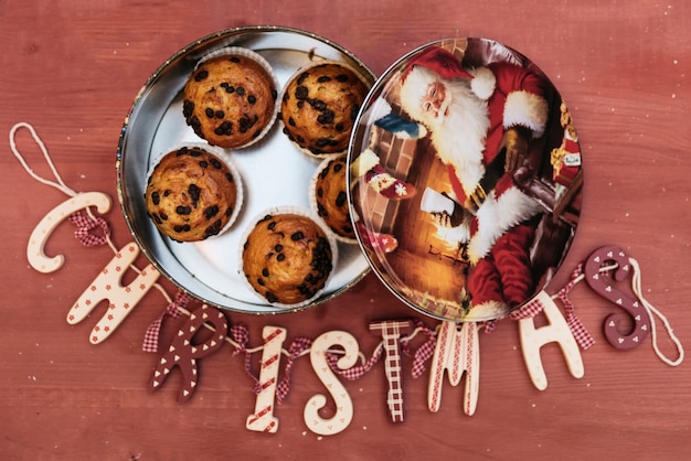 Free photo christmas pastry