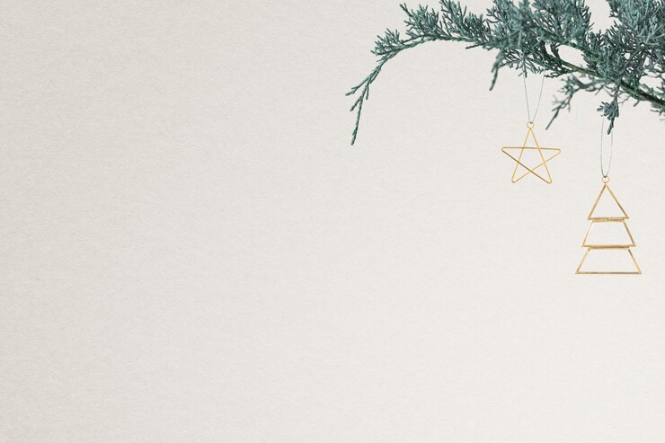 Free Photo christmas social media banner background with design space