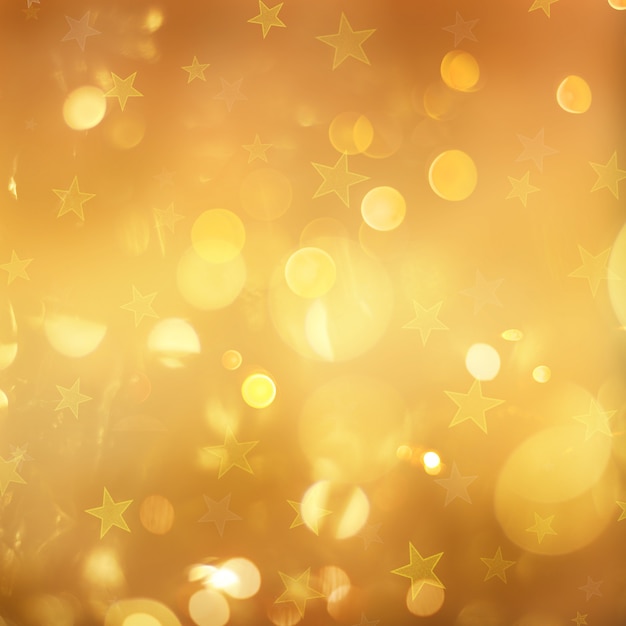 Yellow Orange Glitter Background with Stars Stock Image - Image of bokeh,  stars: 231279687