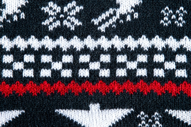 Christmas sweater with red details