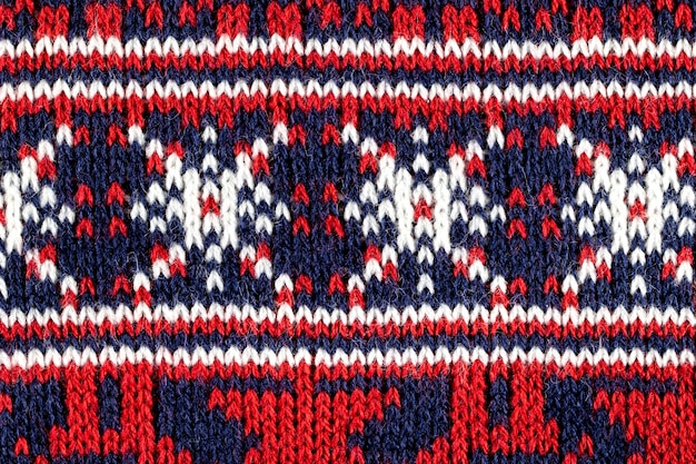 Christmas sweater with red details