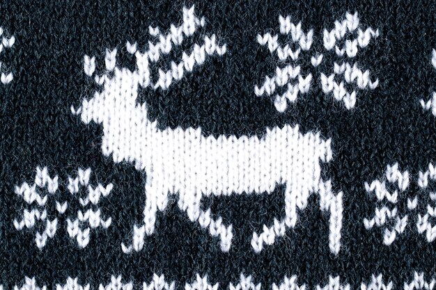 Christmas sweater with reindeer shape