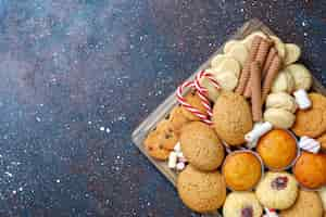 Free photo christmas sweets platter.