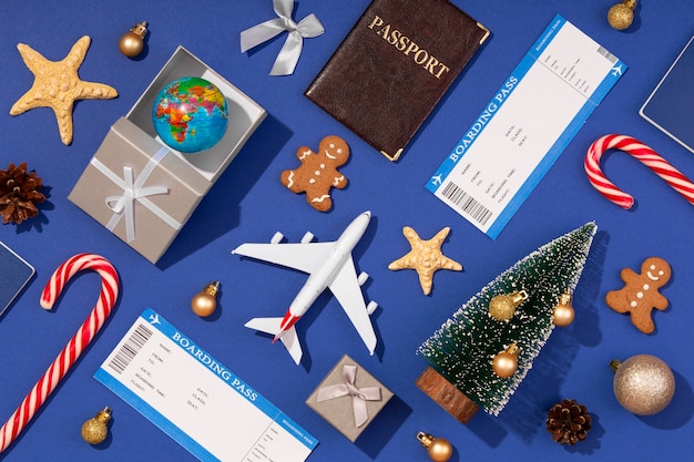 Christmas travel concept design