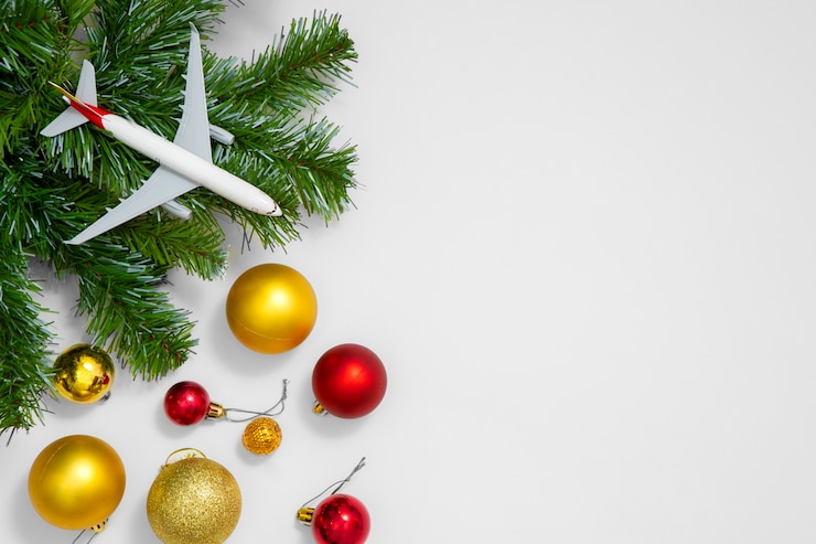 Free Photo christmas travel concept design
