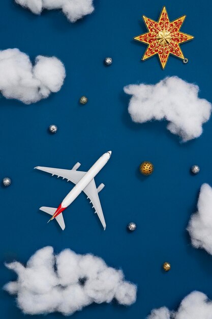 Free photo christmas travel concept design