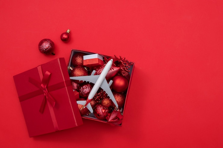 Free Photo christmas travel concept design