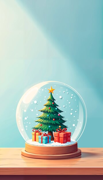 christmas tree  bauble background illustration