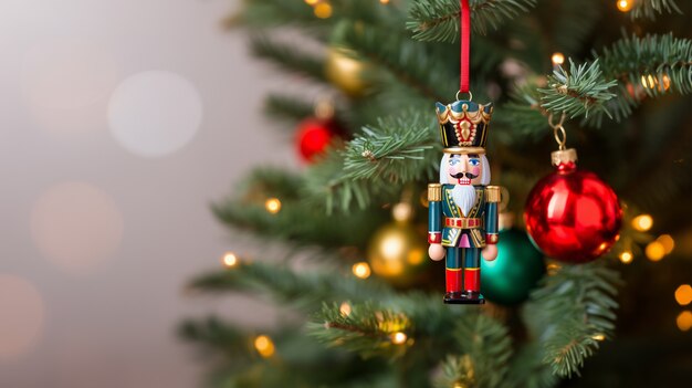 Christmas tree nutcracker ornament