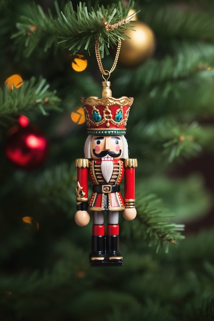 Christmas tree nutcracker ornament