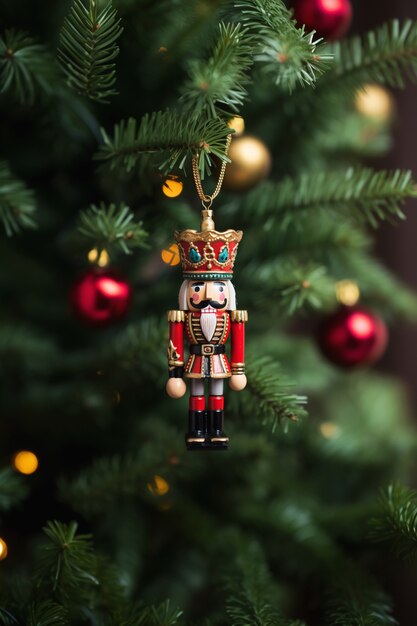 Christmas tree nutcracker ornament